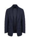 Quilted Wool-Blend Jacket with Zip-Up Inner Panel