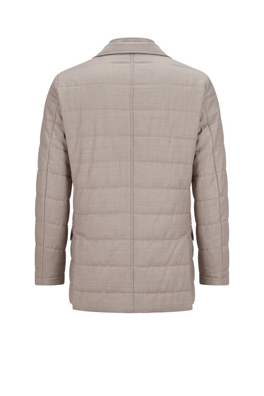 Quilted Wool-Blend Jacket with Zip-Up Inner Panel - MONTEZEMOLO
