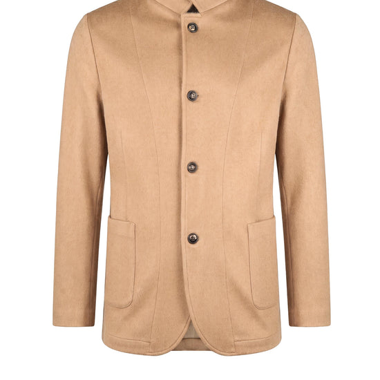 Camel & Wool Jacket-Style Outerwear - MONTEZEMOLO
