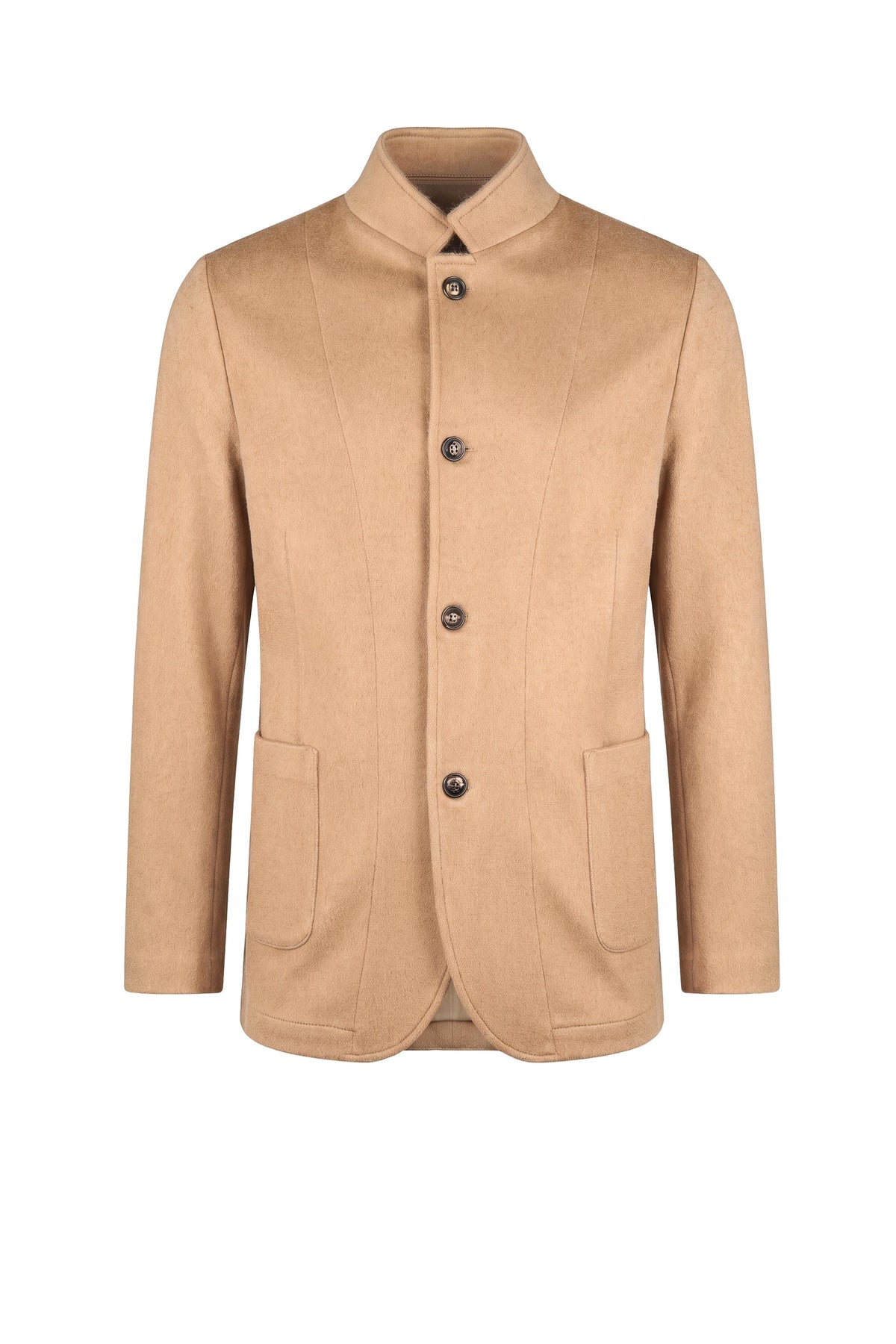 Camel & Wool Jacket-Style Outerwear - MONTEZEMOLO