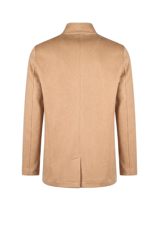 Camel & Wool Jacket-Style Outerwear - MONTEZEMOLO
