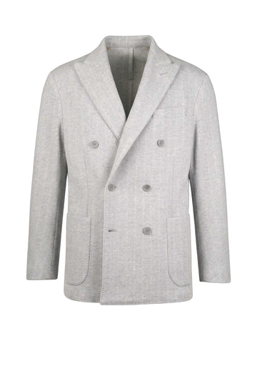Deconstructed Double-Breasted Stretch Cotton Suit - MONTEZEMOLO