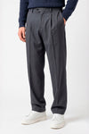 Pantaloni in jersey a microfantasia con piega singola ZMART