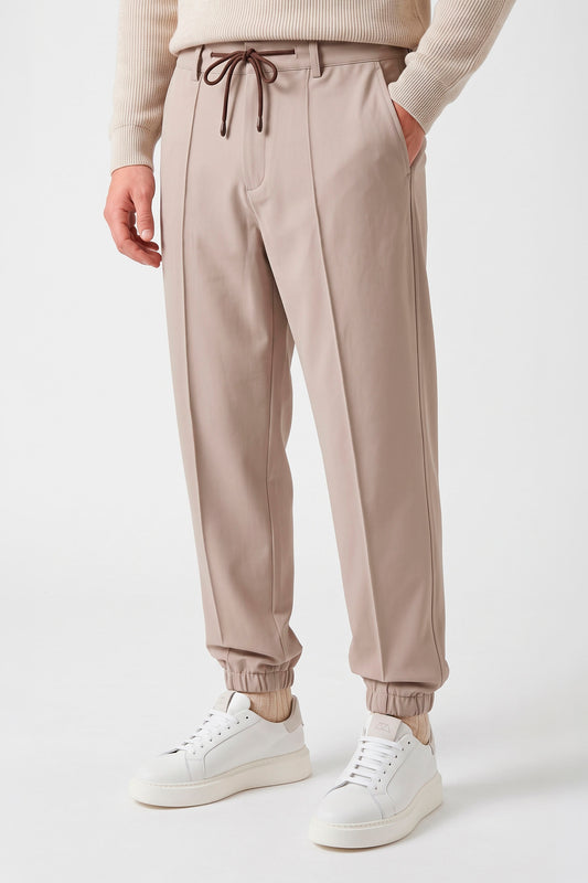 Tech-Stretch Trousers with Drawstring - MONTEZEMOLO
