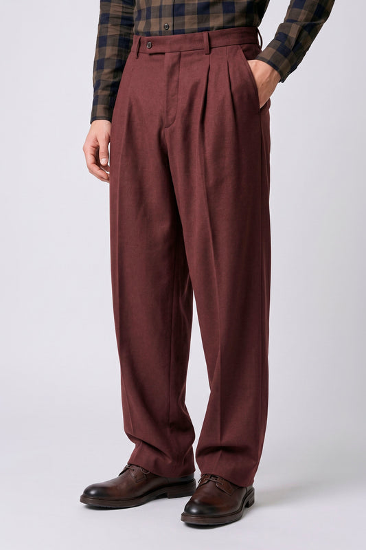 Pantaloni Doppia pince Wide-Fit - Tessuti by Loro Piana®