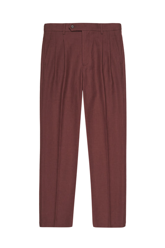 Jersey Double-Pleat Trousers - Loro Piana® Fabrics - MONTEZEMOLO