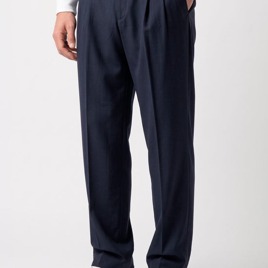 Double-Pleat Wide Fit Fluid Fabric Trousers - MONTEZEMOLO