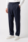 Double-Pleat Wide Fit Fluid Fabric Trousers - MONTEZEMOLO