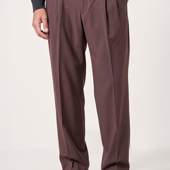 Double-Pleat Wide Fit Fluid Fabric Trousers - MONTEZEMOLO