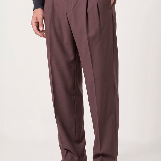 Double-Pleat Wide Fit Fluid Fabric Trousers - MONTEZEMOLO