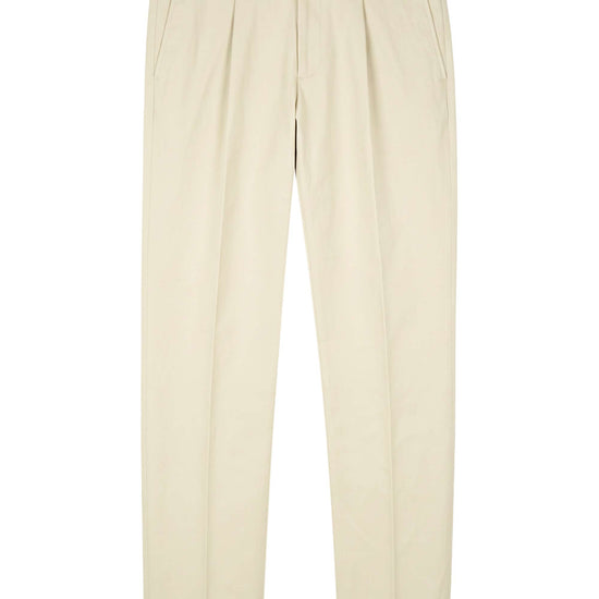 Stretch Gabardine Pleated Trousers - Loro Piana® fabrics - MONTEZEMOLO