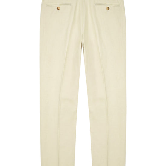 Stretch Gabardine Pleated Trousers - Loro Piana® fabrics - MONTEZEMOLO