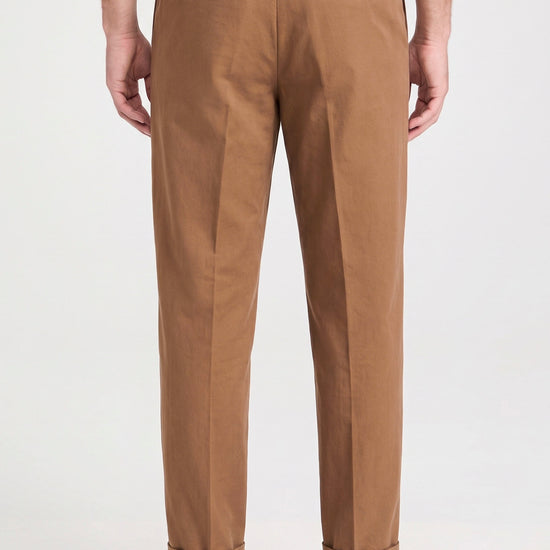 Cotton and Cashmere Twill Pleated Trousers - Zegna® Fabrics - MONTEZEMOLO