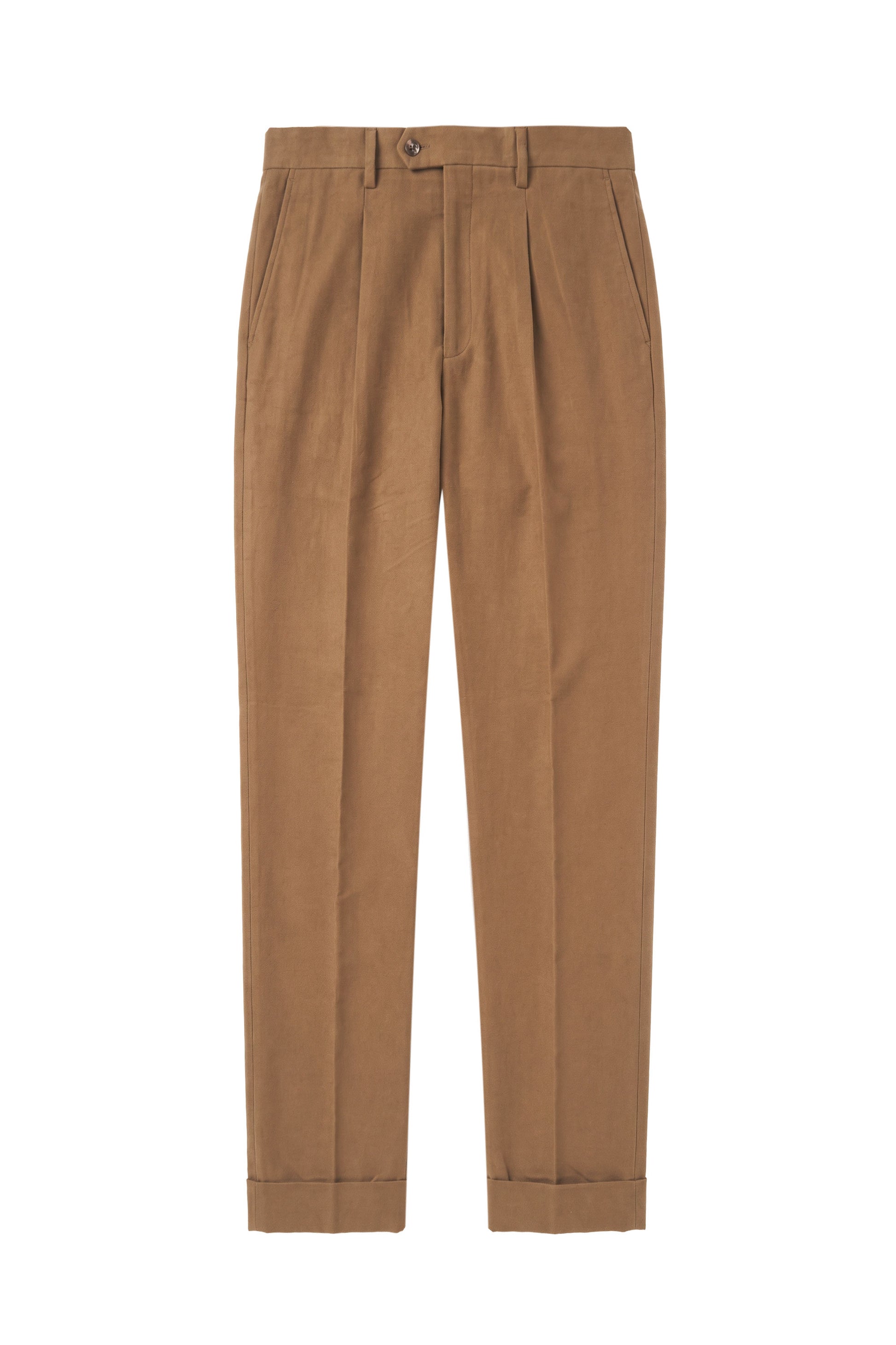 Cotton and Cashmere Twill Pleated Trousers - Zegna® Fabrics - MONTEZEMOLO