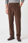 Cotton & Cashmere Corduroy Double-Pleat Trousers - Zegna® fabrics - MONTEZEMOLO