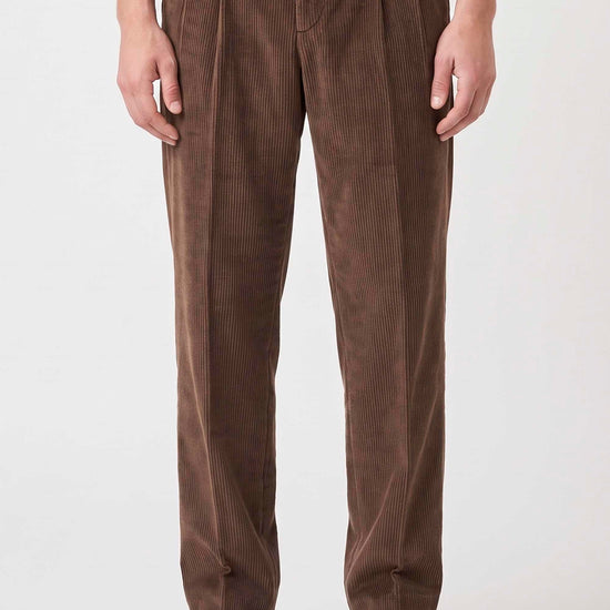 Cotton & Cashmere Corduroy Double-Pleat Trousers - Zegna® fabrics - MONTEZEMOLO