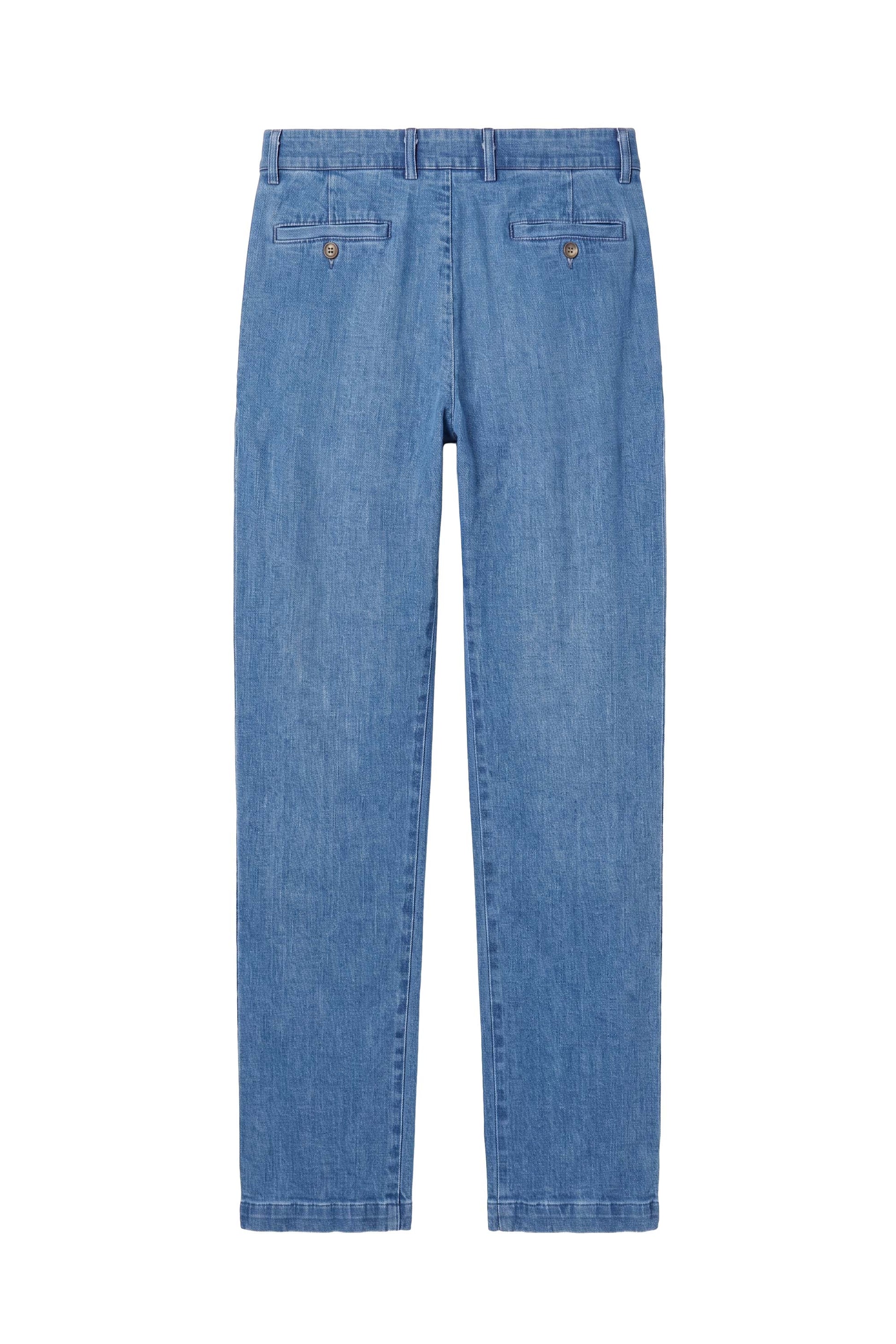 Double-Pleated Denim Trousers - MONTEZEMOLO