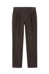 Pantaloni in velluto a coste con doppia pince