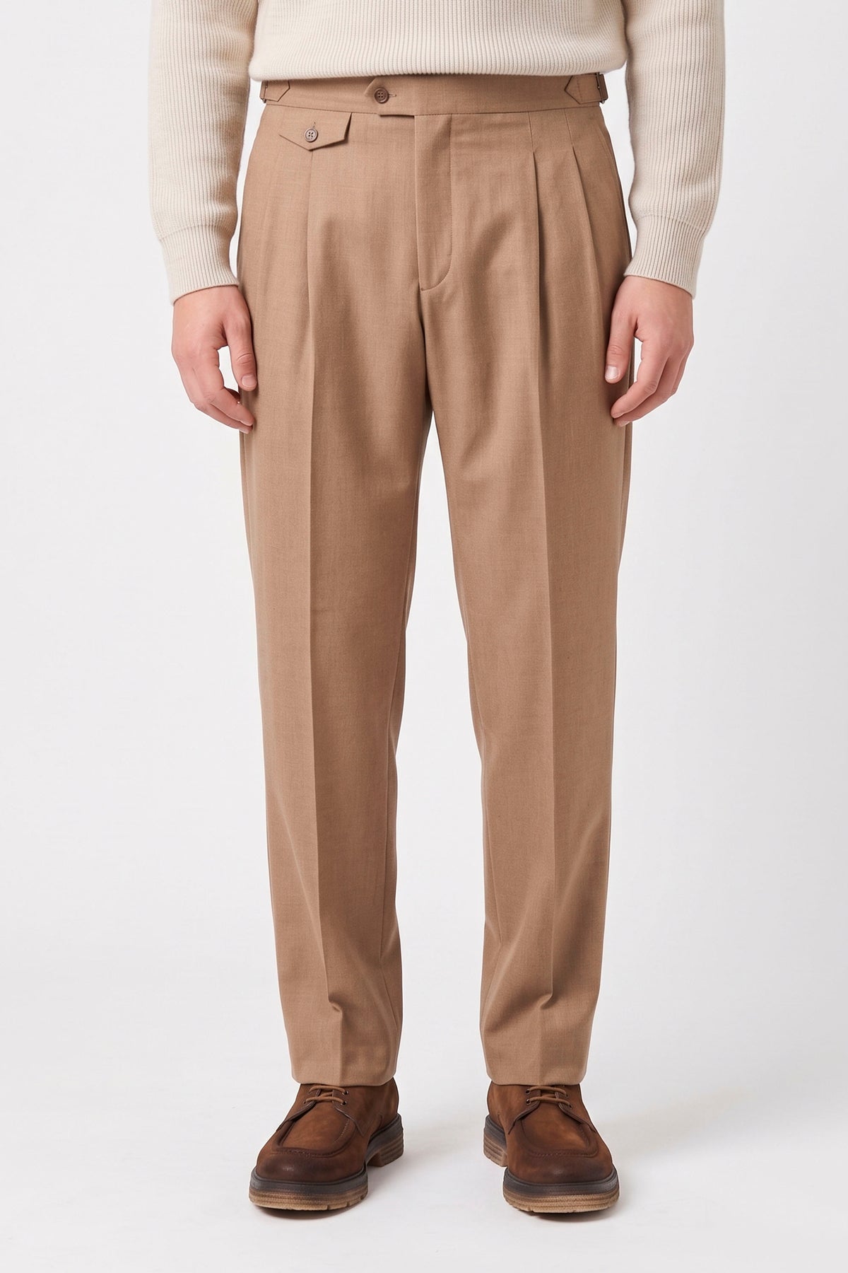 Two-Pleat Wool and Cashmere Trousers - MONTEZEMOLO