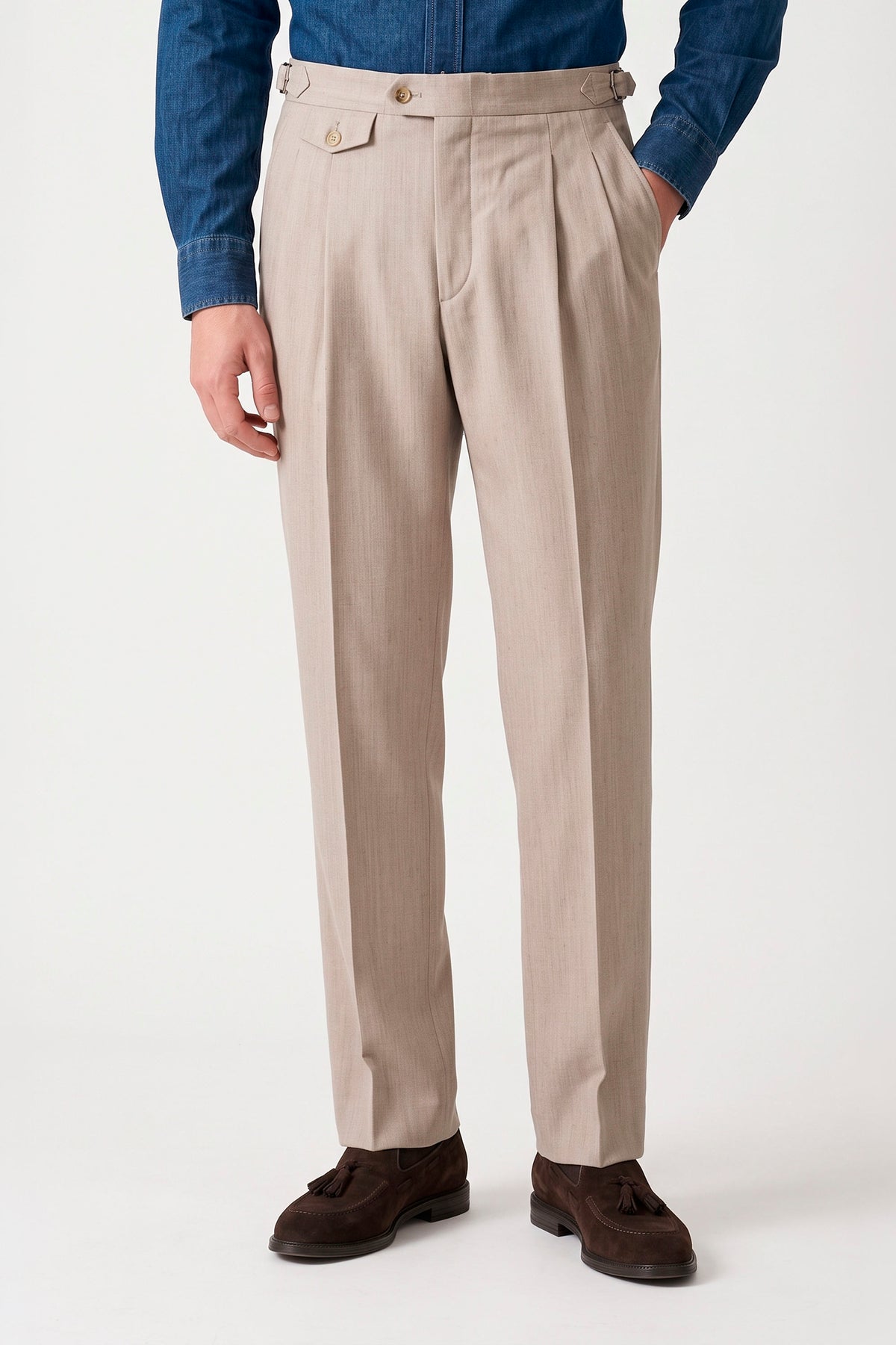 Two-Pleat Wool and Cashmere Trousers - MONTEZEMOLO