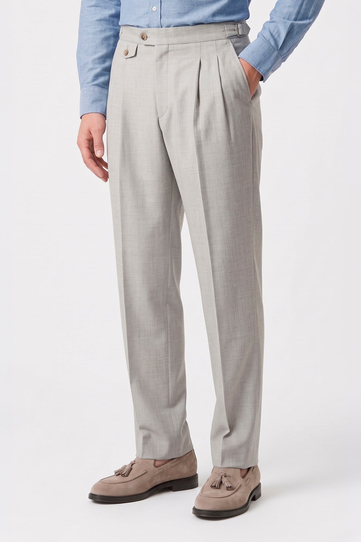 Two-Pleat Wool and Cashmere Trousers - MONTEZEMOLO
