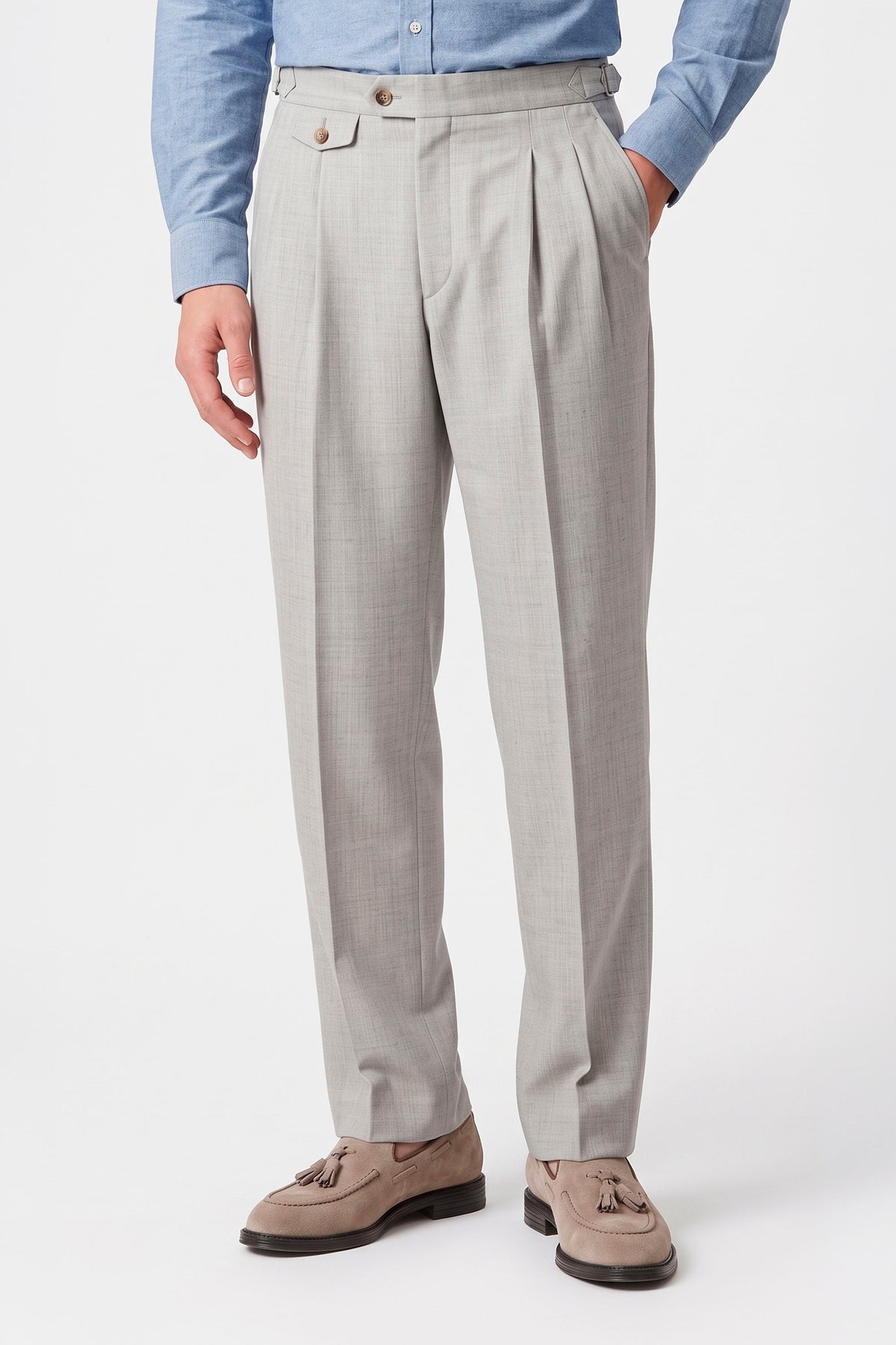 Two-Pleat Wool and Cashmere Trousers - MONTEZEMOLO