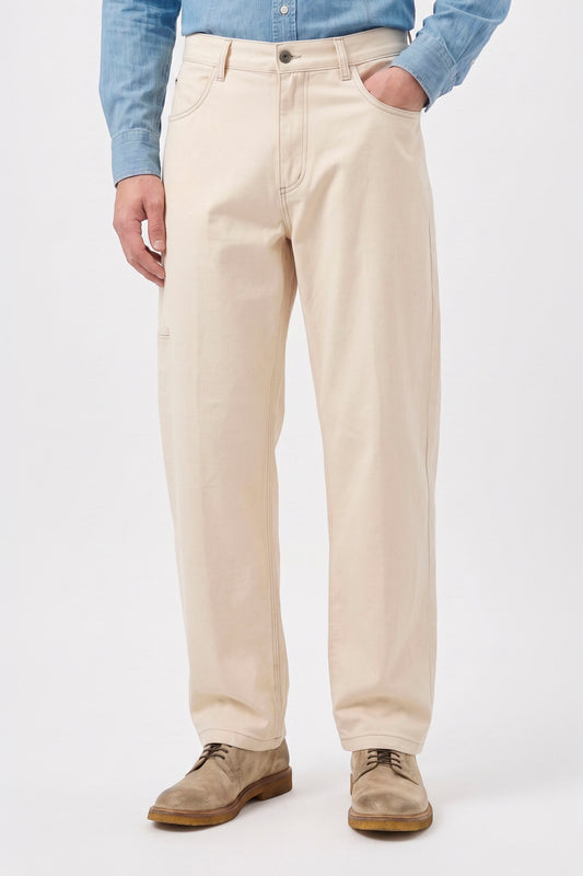 Five-Pocket Over Fit Denim Trousers - MONTEZEMOLO