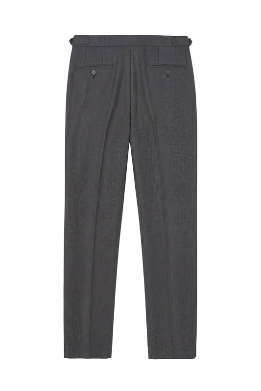 Pantalone Wide Fit a Due Pinces con Fibbie Laterali