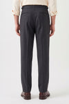 Pantalone Wide Fit a Due Pinces con Fibbie Laterali