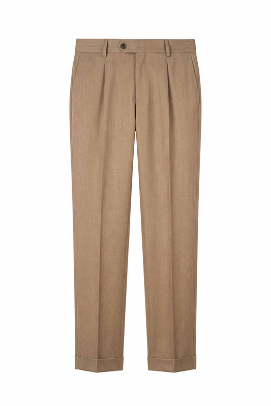 Wool and Cashmere Single-Pleat Trousers - MONTEZEMOLO