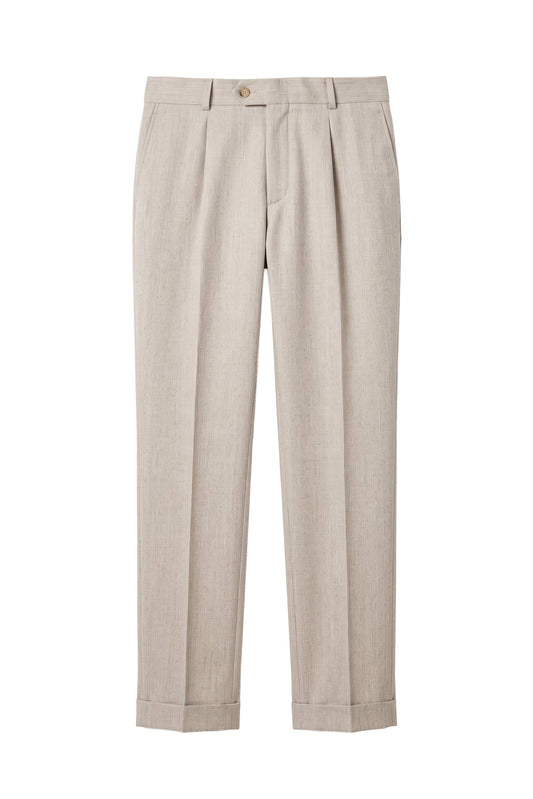 Wool and Cashmere Single-Pleat Trousers - MONTEZEMOLO