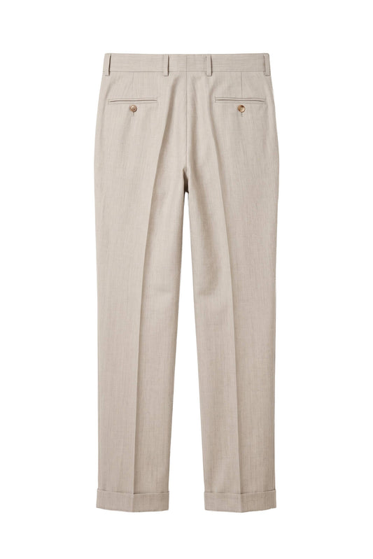 Wool and Cashmere Single-Pleat Trousers - MONTEZEMOLO