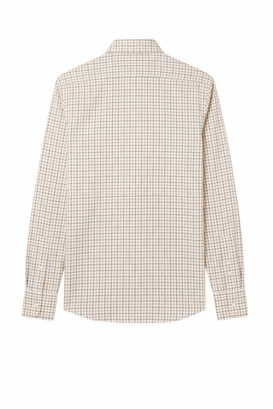 Checked Cotton Twill Shirt - MONTEZEMOLO