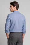 Camicia abbottonata in puro cotone mélange effetto flanella