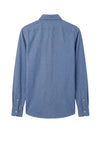 Camicia abbottonata in puro cotone mélange effetto flanella