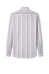 Wool Striped Merino Wool Spear Collar Shirt - MONTEZEMOLO
