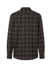 Super 120’s Natural Stretch Wool Spear Collar Check Shirt - MONTEZEMOLO