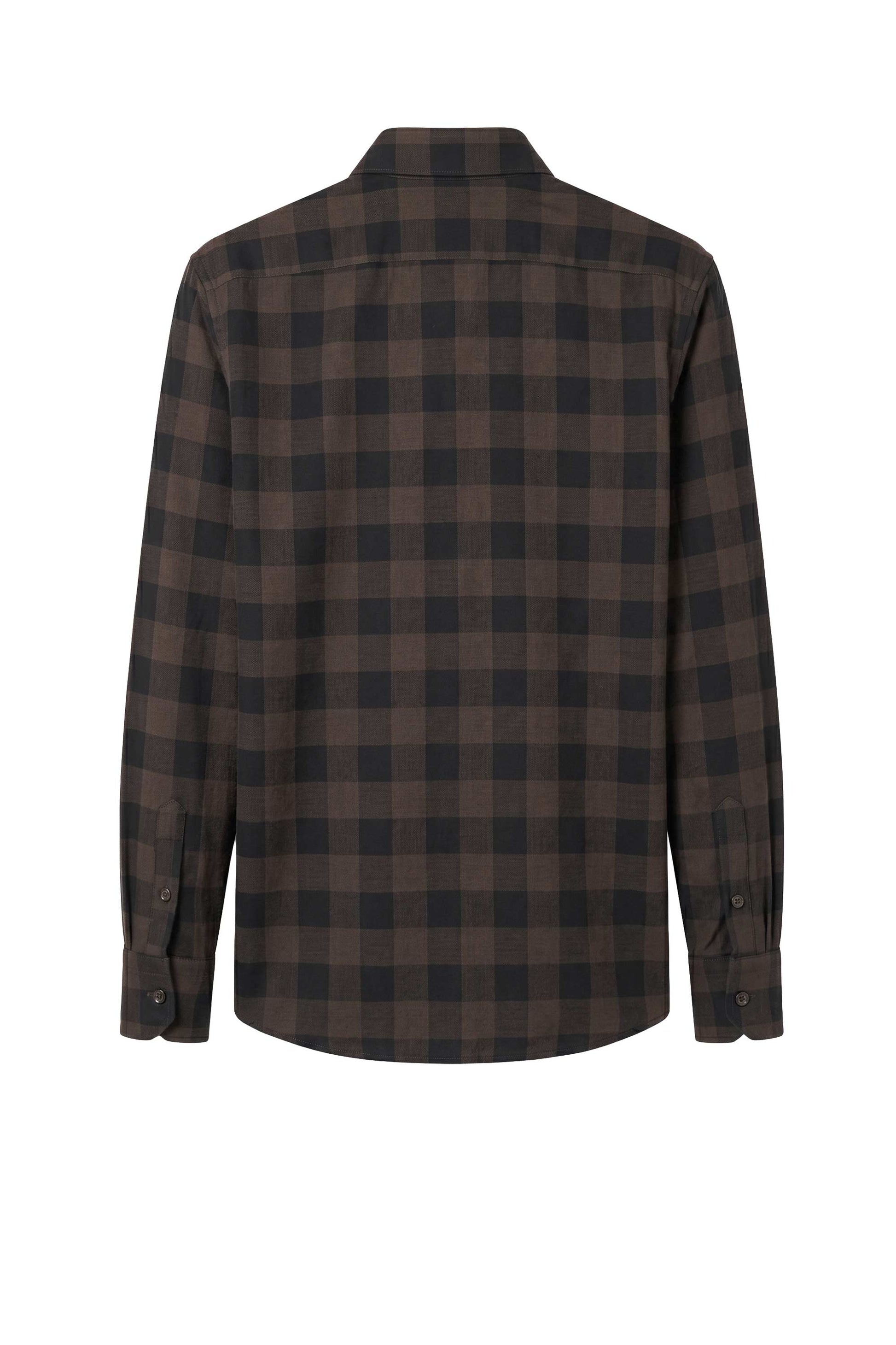 Super 120’s Natural Stretch Wool Spear Collar Check Shirt - MONTEZEMOLO