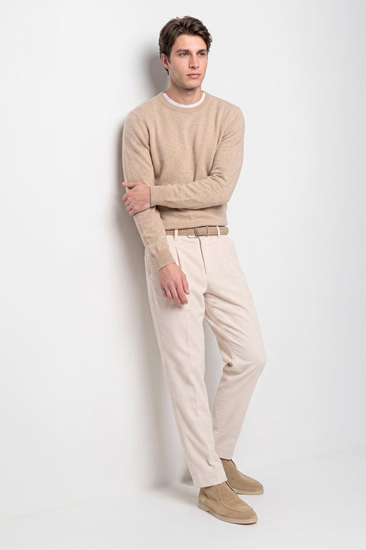 Pure Cashmere Crew-Neck Sweater - MONTEZEMOLO