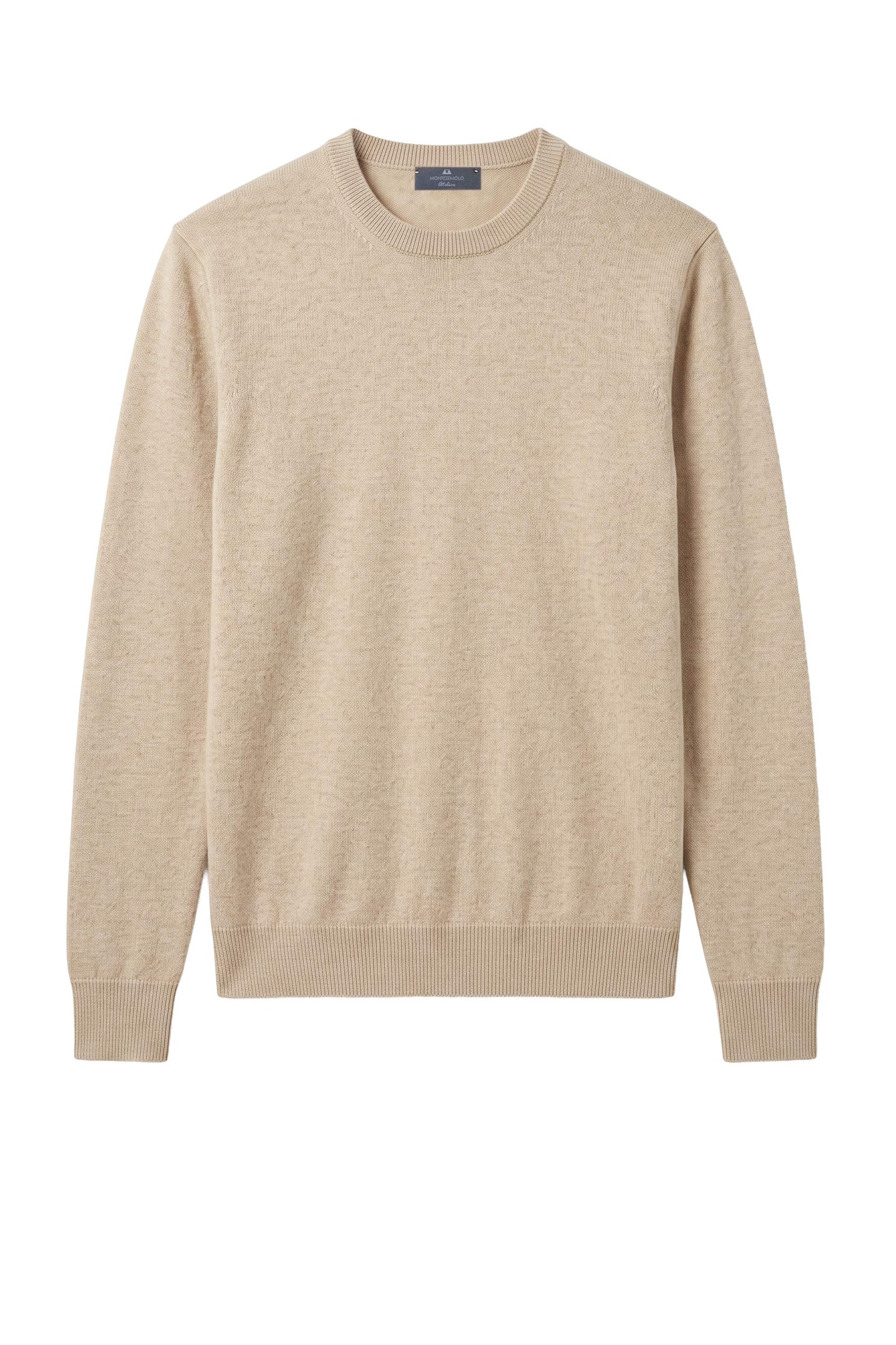 Pure Cashmere Crew-Neck Sweater - MONTEZEMOLO