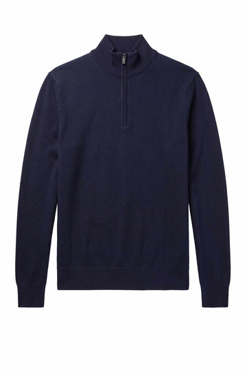 TREND Maglia a collo alto con mezza zip