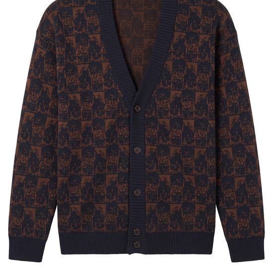 Atelier Merino Wool Jacquard Cardigan - MONTEZEMOLO