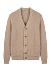 Wool-Blend Shawl Collar Cardigan - MONTEZEMOLO