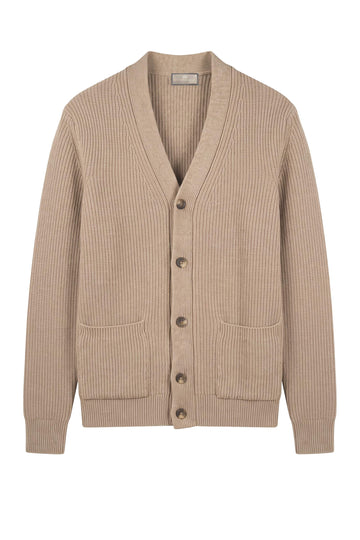 Wool-Blend Shawl Collar Cardigan - MONTEZEMOLO