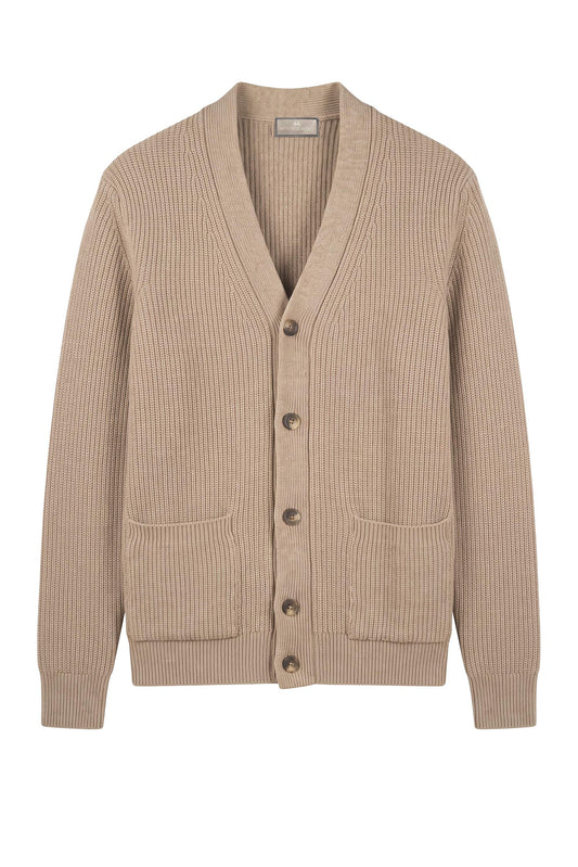 Wool-Blend Shawl Collar Cardigan - MONTEZEMOLO