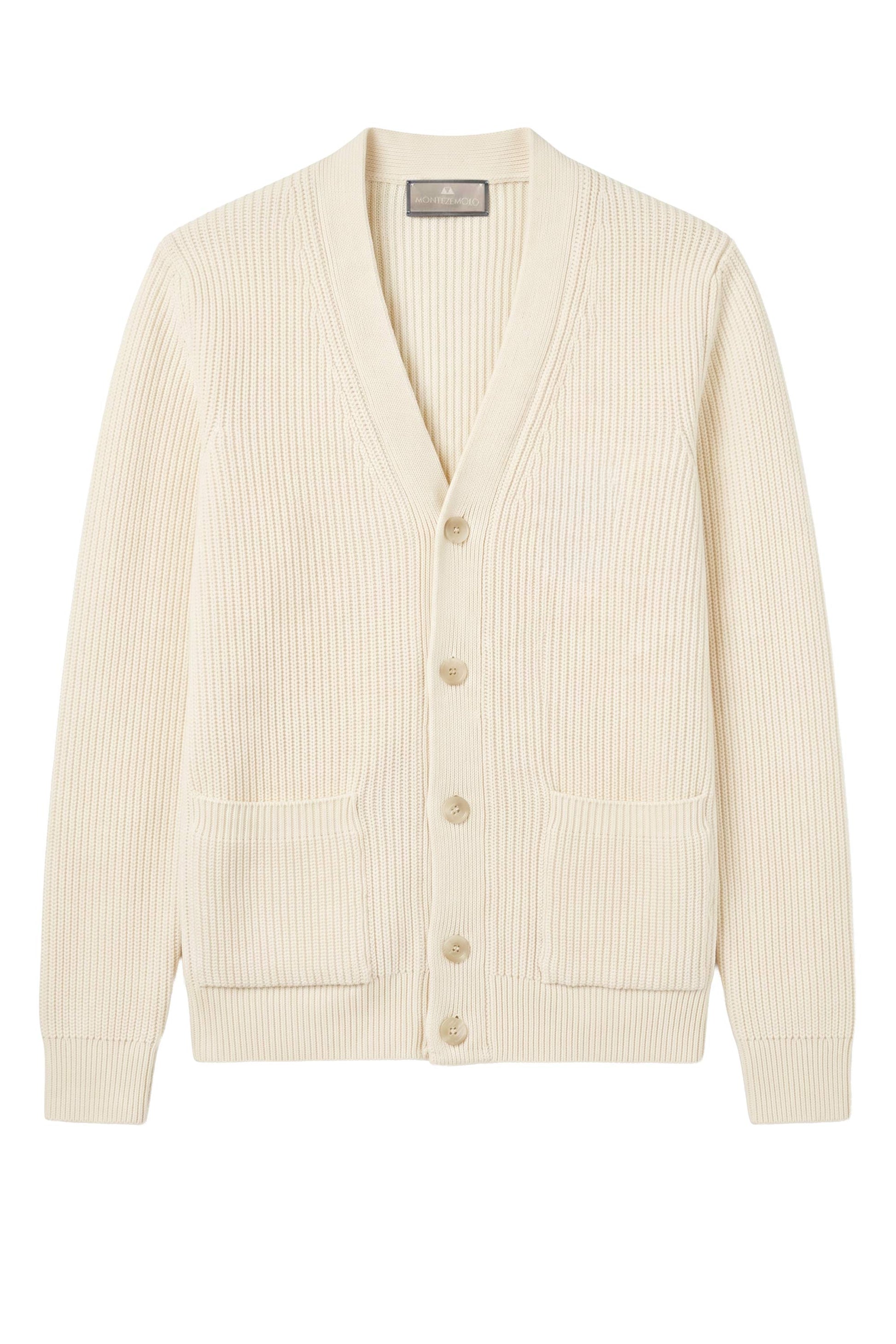 Wool-Blend Shawl Collar Cardigan - MONTEZEMOLO