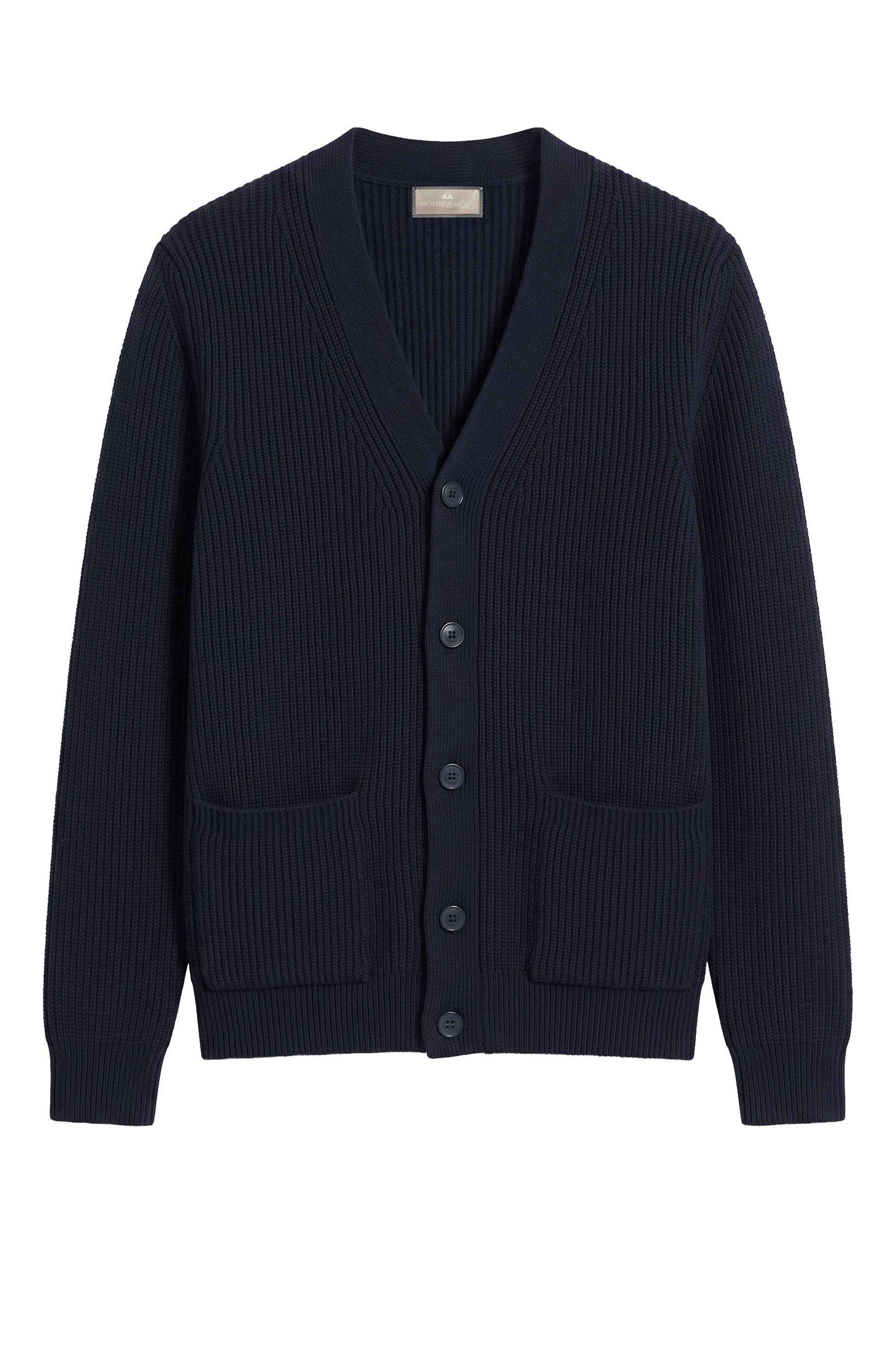 Wool-Blend Shawl Collar Cardigan - MONTEZEMOLO