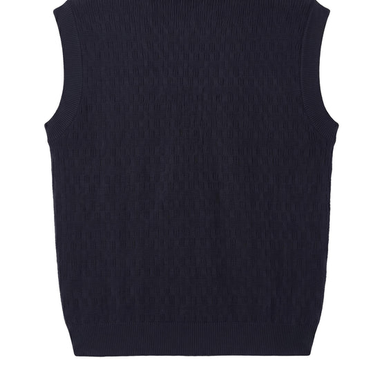 Pure Merino Wool V-Neck Vest - MONTEZEMOLO