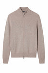 Maglia TREND a costine con zip intera