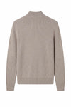 Maglia TREND a costine con zip intera